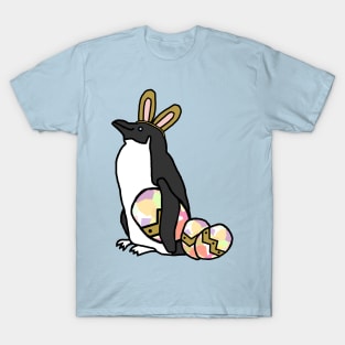 Funny Easter Bunny Ears on Penguin T-Shirt